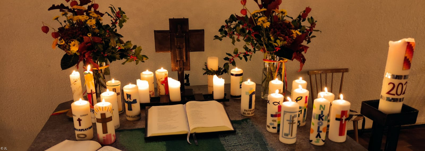 Altar bei den Konfirmationen